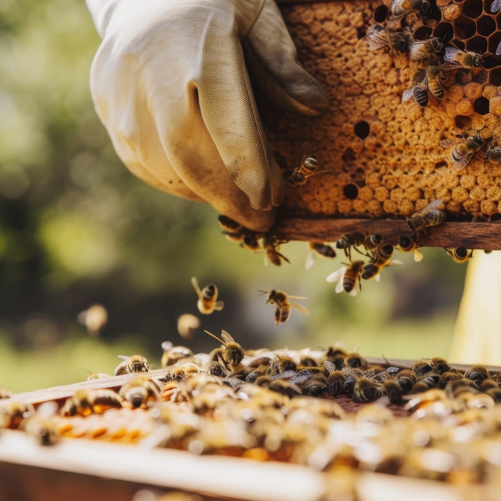 Bienenstock Brutwabe